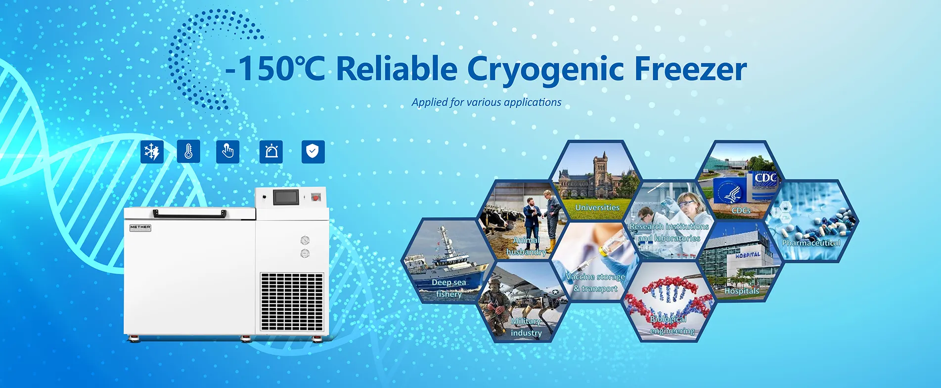 -150℃ Reliable Cryogenic Freezer